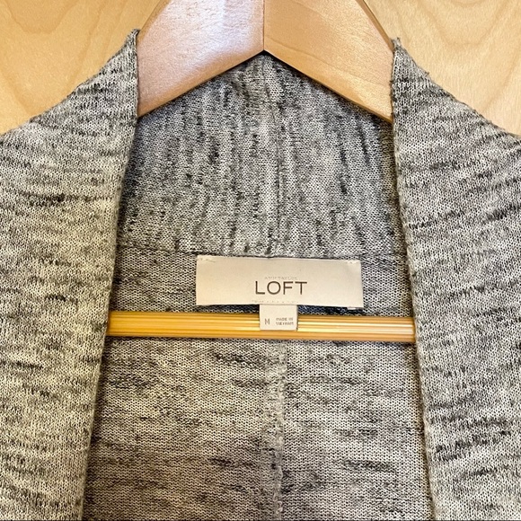 LOFT Vinyasa Flare Cardigan - Heather Gray - Picture 2 of 5